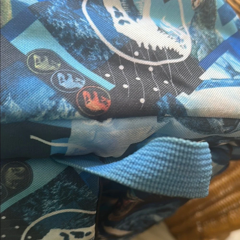 Jurassic World  life finds away backpack Print Backpack with Blue Accents